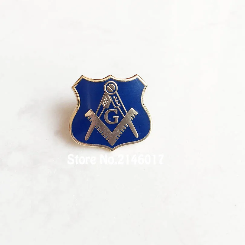 Newly Quality Hard Enamel Masonic Lapel Pin Blue Lodge Square and Compass G Freemason Masons Pins Badge Metal Craft Brooch Gift