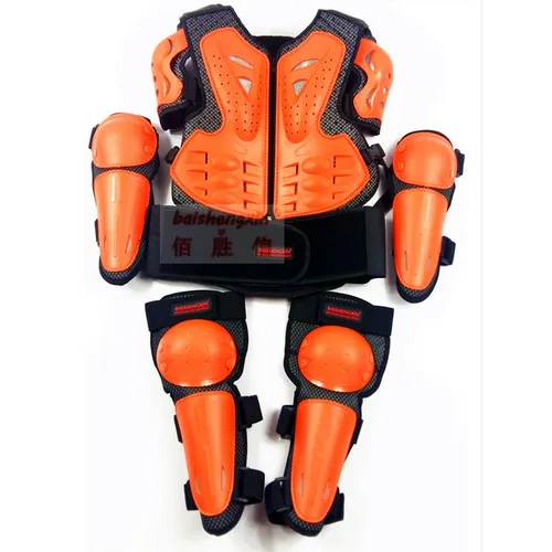 Imagen 2 del producto Chaqueta de armadura de cuerpo completo para motocicleta, equipo de protección para el pecho, protección para niños de 8 a 14 años