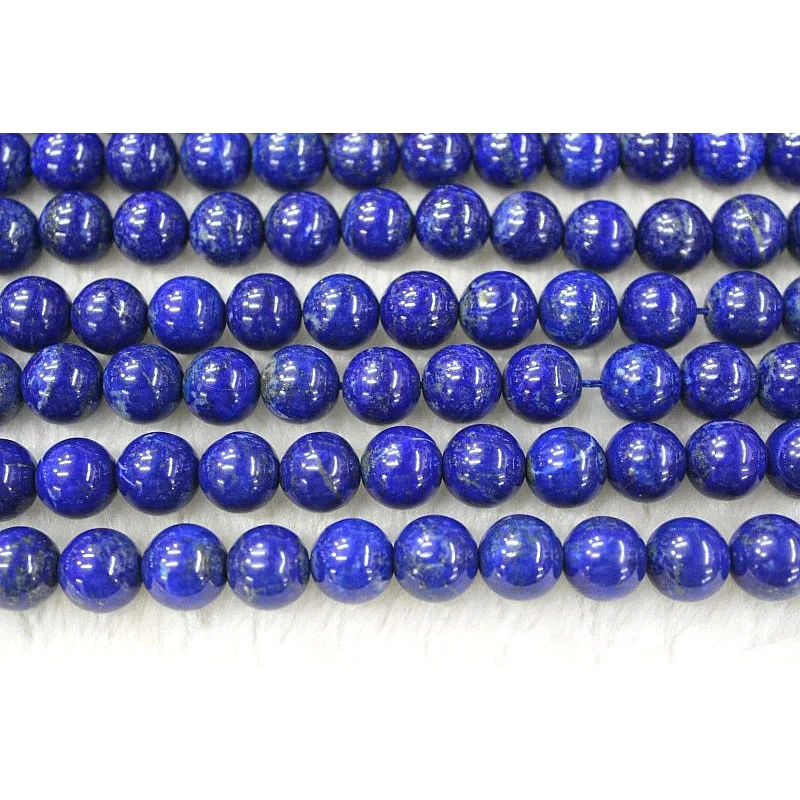 MADALENA SARARA 4mm/6mm/8mm/10mm/12mm Pure Lazurite Natural  Beads Strand 18