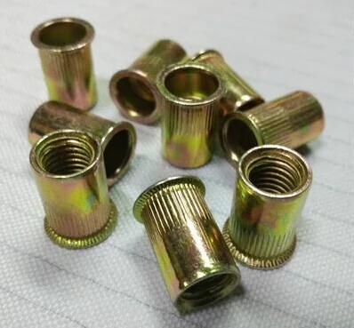 100PCS M4 rivet nuts  column pattern rivet nuts knurled rivet nuts  rivet nut