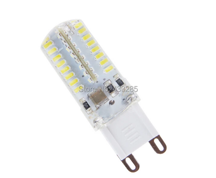 Wholesale - G9 3W 3014 SMD 64 LED Crystal Lamp 220V Corn Bulb Droplight Chandelier COB Spotlight Cool/Warm White 360 degree