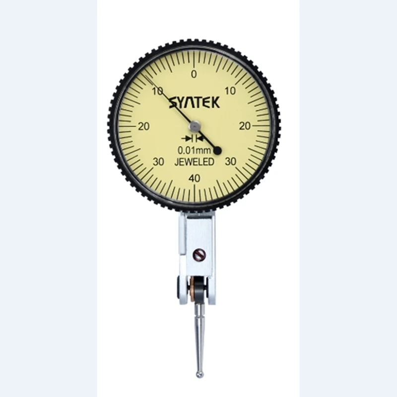 Dial Indicator 0.01mm Shockproof Analog Dial Lever Test 0-0.8mm Dial Gauge Indicator Micrometer Measure Tools Diameter 39.5mm