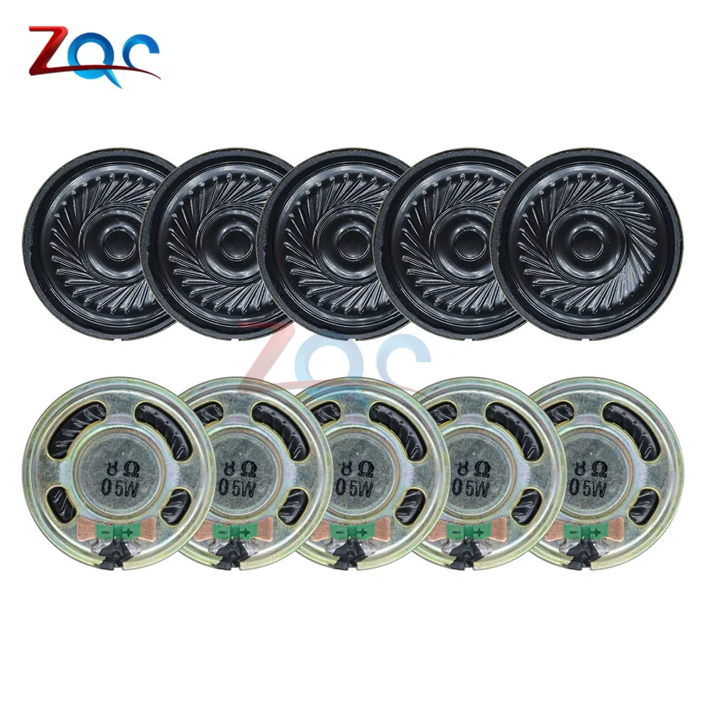 5pcs Ultra-thin speaker 8 ohms 0.5 watt 0.5W 8R speaker Diameter 36MM 3.6CM thickness 5MM