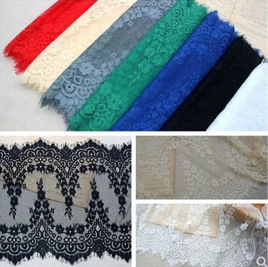 7 Colors Optional High Quality Eyelash Lace DIY Wedding Dress Accessories Curtain Dress Material