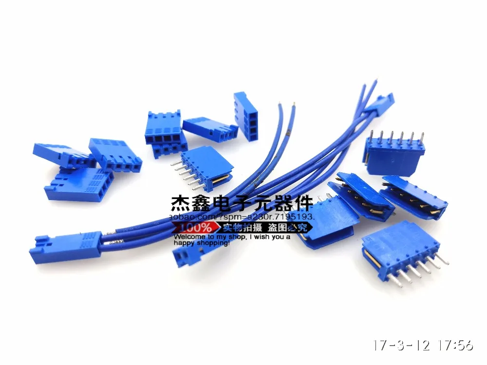 original-novo-100-65240-004lf-conector-azul-4-pinos-254-mm-espacamento