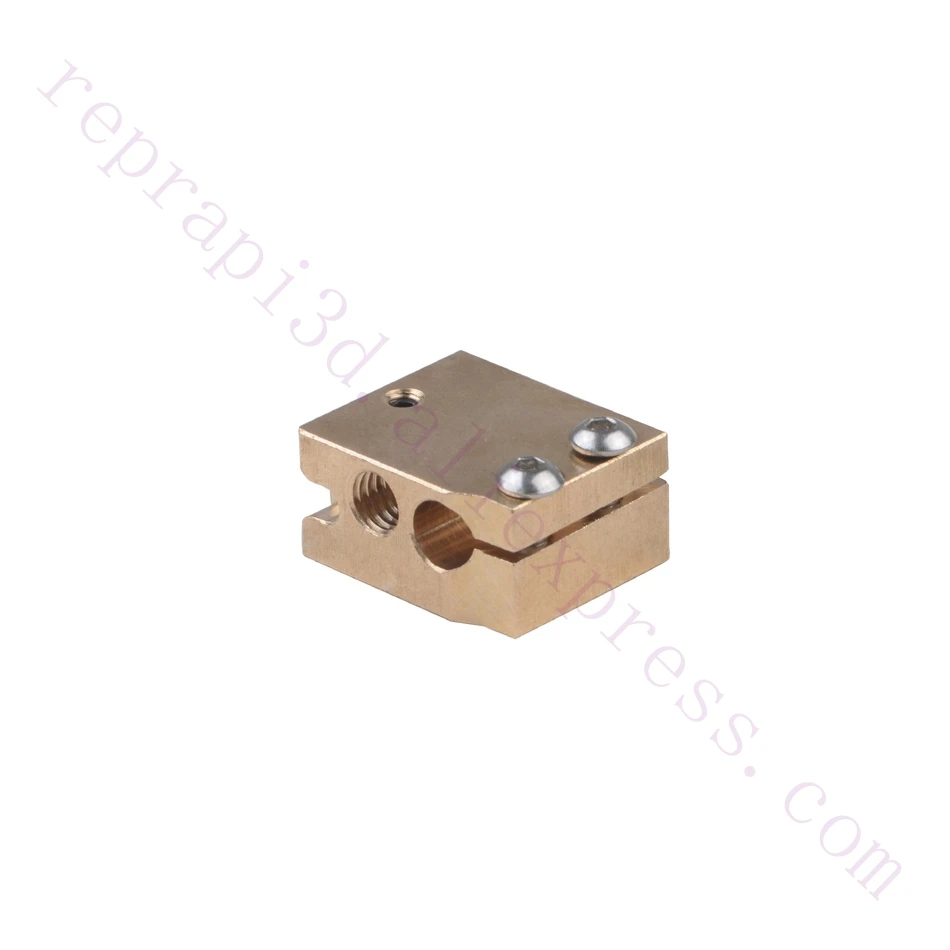 2pcs High Temperature Copper Volcano Heater Block Upgrade for Hotend PT100 / K-type Thermocouple Extruder 3D Printer