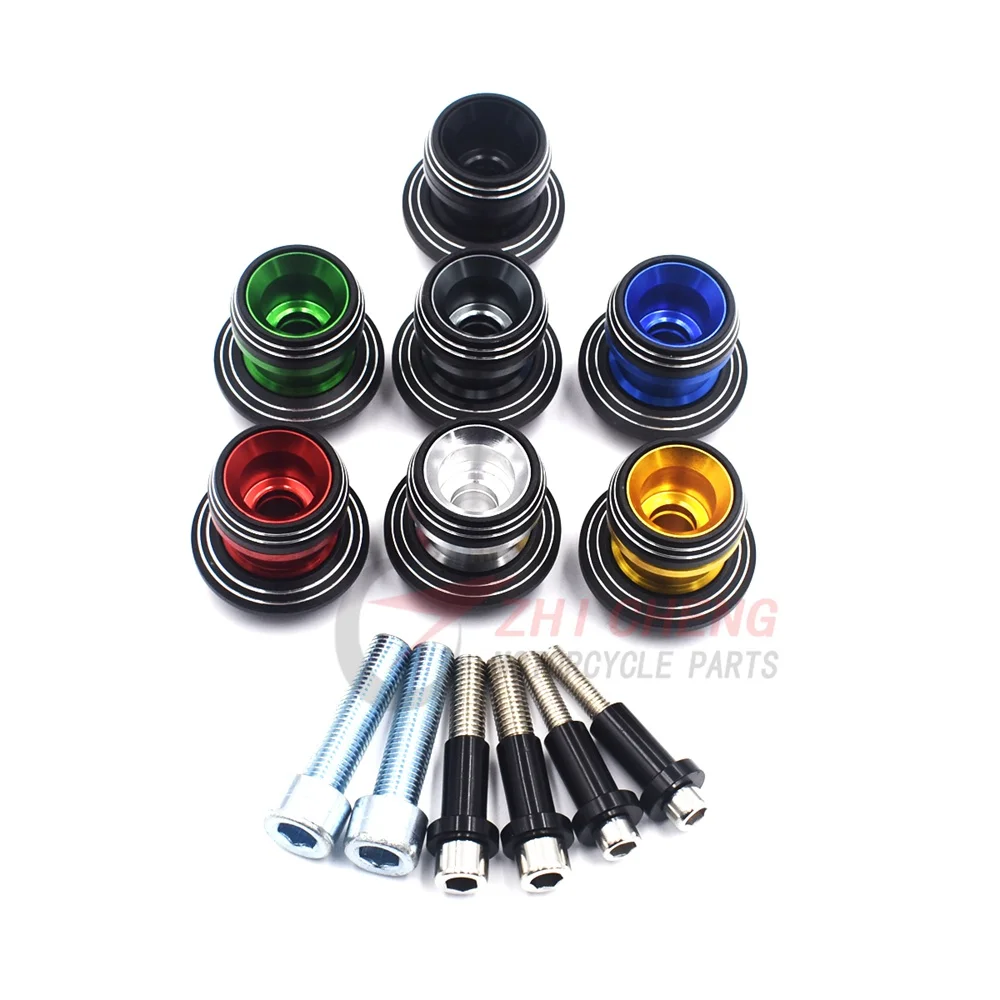 6mm Frame Sliders Screw Swingarm Spools Slider For Yamaha MT-03 MT03 MT09 MT-09 MT 09 FZ09 FZ-09 MT07 FZ-07 YZF R1 R6 R6S MT-10