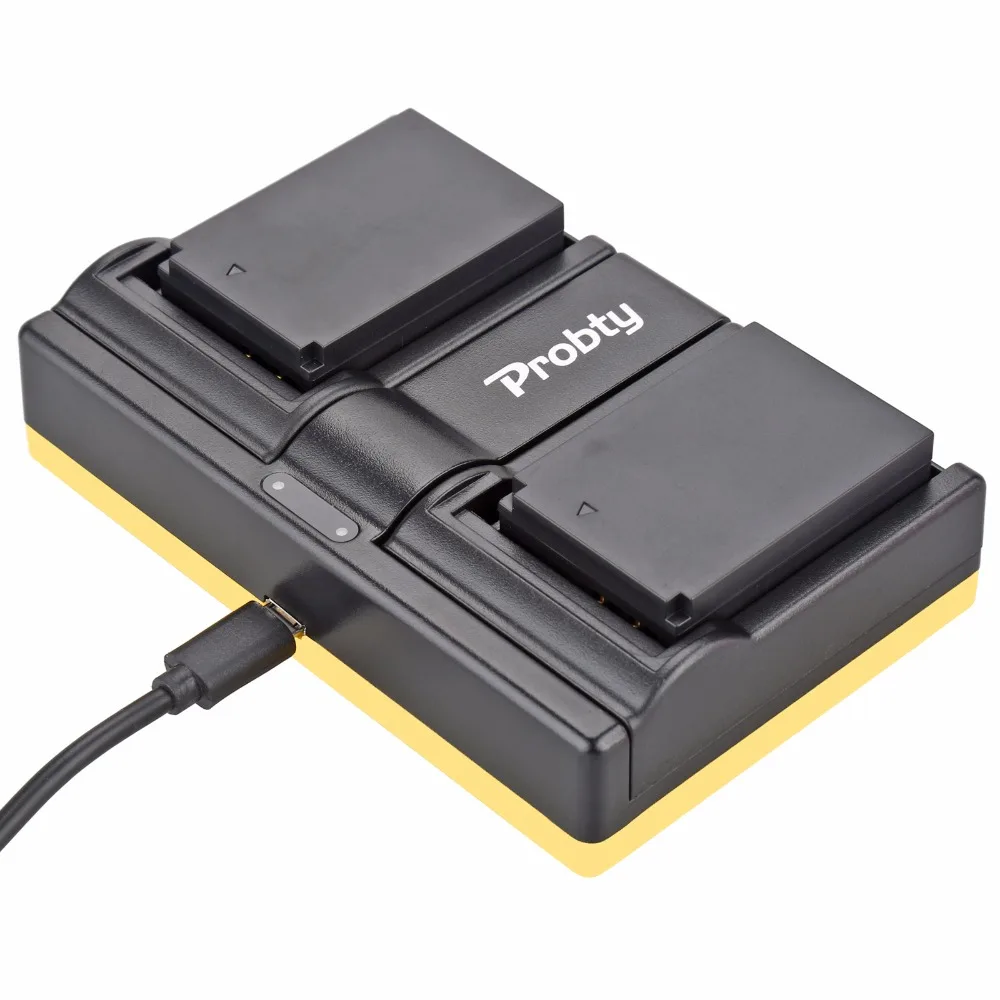 Зарядное устройство PROBTY для двух аккумуляторов Canon EOS M M2 100D EOSM EOS M2 EOS 100D, 2 шт.