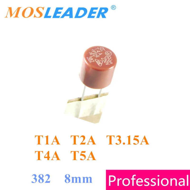 

Mosleader 382 Round fuse 1000PCS 250V T1A T2A T3.15A T4A T5A 8*8MM 1A 2A 3.15A 4A 5A High quality Made in China