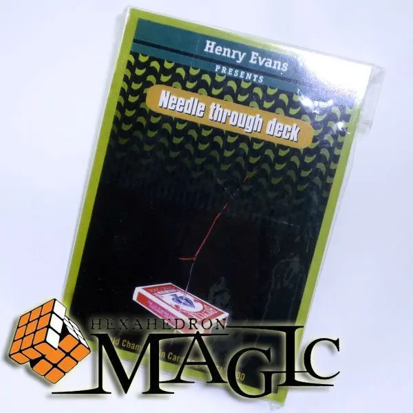 Needle Thru Deck by Henry Evans  /close-up CARD magic trick / wholesale