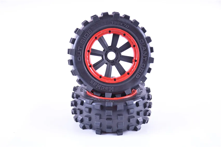 MadMax Soft Terrain Belted Tyre Strong Spike Wheel Tire Giant Grip Tire Knobby Wheel for 1/5 Losi 5ive-t Truck