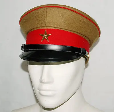 Collection WWII Imperial Japanese Army Officer's Wool Visor Crusher Cap Hat In Size XL-JP001