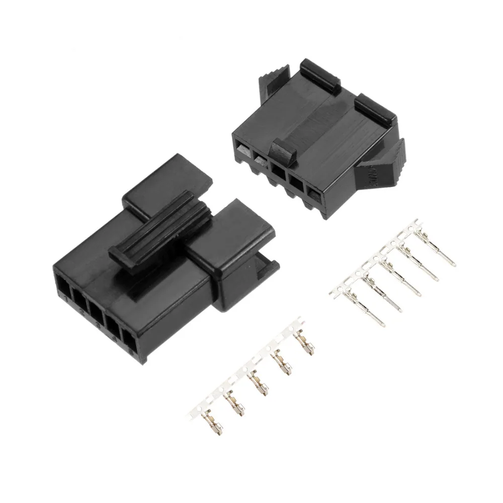 Uxcell 20 Cặp Nam Nữ JST-SM Thay Thế Nhà Ở Uốn Thiết Bị Đầu Cuối Kết Nối 2.54mm 2.5mm Sân 5 P 6 P JST-SM Nhà Ở Kết Nối