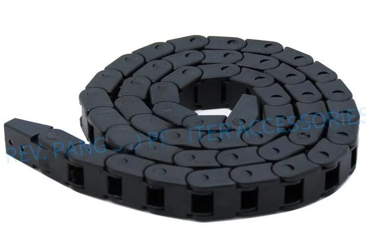 Cable Chain Semi-Enclosed Interior Opening 15x20 15x10 1 Meter Drag Chai Plastic Towline Transmission Machine Accessories