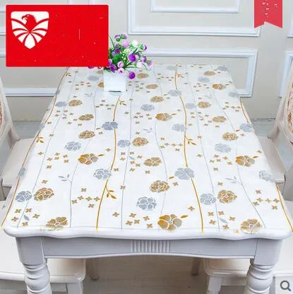 1Pcs PVC Rectangle Table Cloth Waterproof & Oilproof Wipe Clean PVC  Kitchen Table Cover Protector Covering For Table Mat Decor