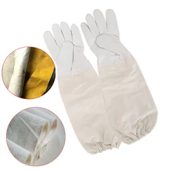 1Pair Beekeeping Bee Gloves Apiculture Equipement Protection Beekeeper Protective Bees Sleeves Goatskin Anti-btie Professional