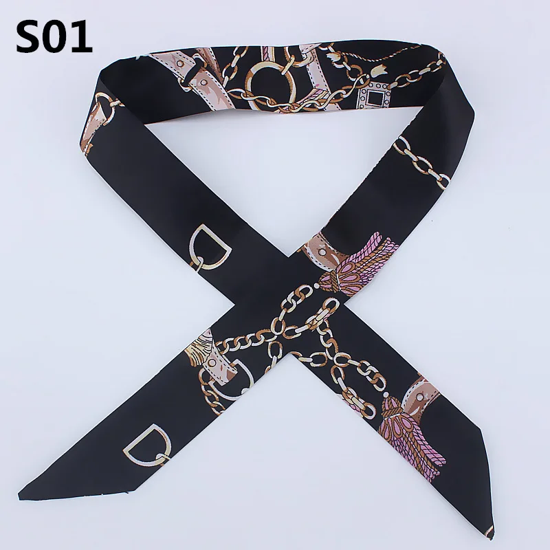 On-Sale 2024 New Arrivals Bag Scarf Print Silk Scarf Women Small Bag Ribbon Fashion Female Hair Ribbons Fashion Handbag Scarves