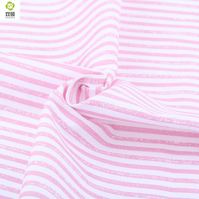 Shuanshuo Pink Color Cotton Textile Fabric Bundle Patchwork DIY Sewing Fabric For Baby Bedding Doll Clothes  40*50 cm