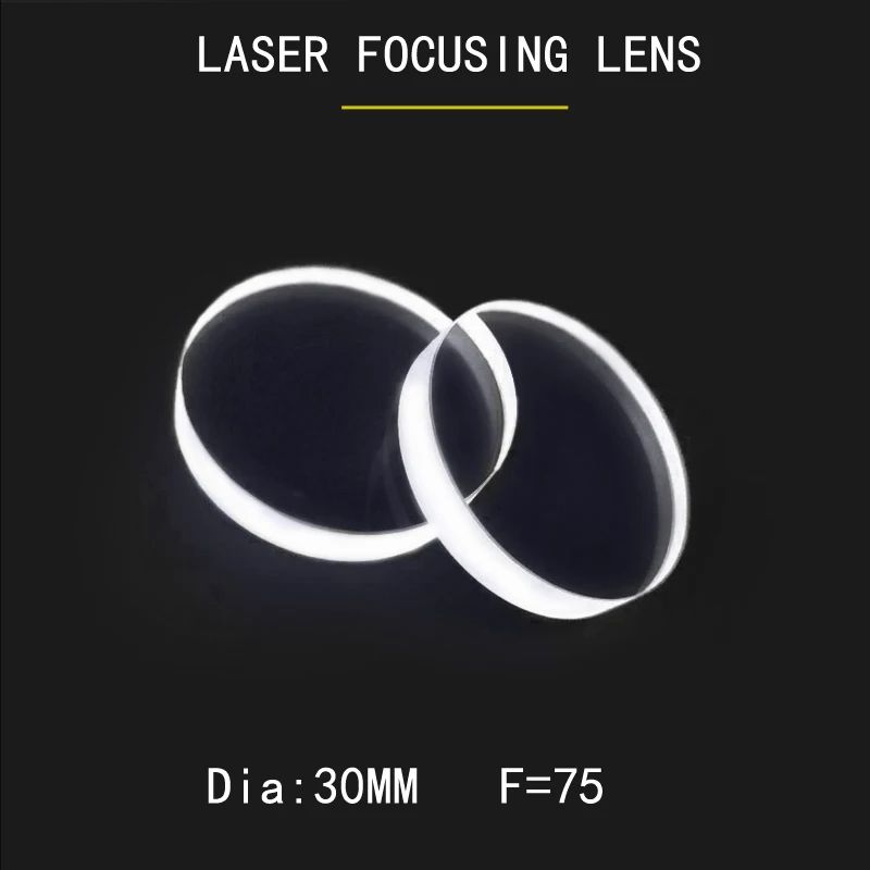 Weimeng brand focusing lenses/Focus glass / optical For Fiber Laser cuting machine Dia 30mm F=75 H-K9L 1064nm AR Plano-convex