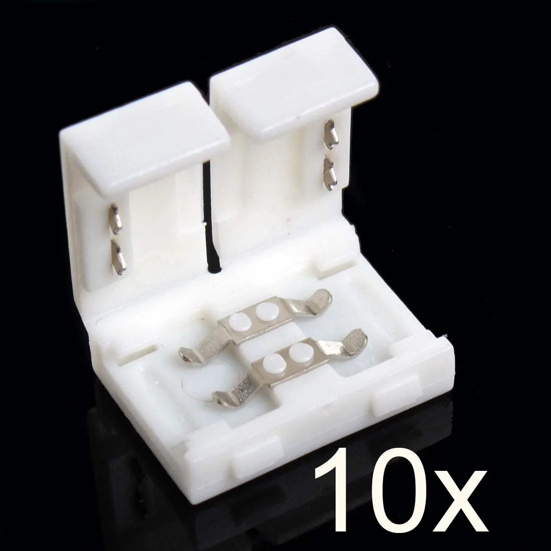 8 مللي متر 10 مللي متر 2Pin كليب موصل لوحة الدوائر المطبوعة محول ل 5050 3528 LED لون واحد قطاع GB