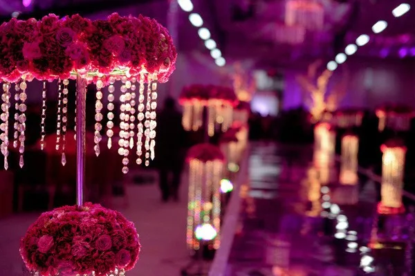( 10 Meters ) 33FT /lot (340g) 14mm Clear Acrylic Crystal Beaded Garlands Chandelier Hanging For Wedding Party Decoration