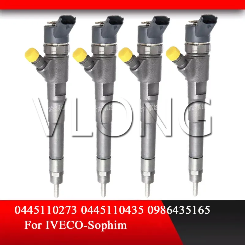 4PCS Diesel Injection Sprayer 504088755 Common Rail Fuel Injector For Fiat Ducato Multijet 2.3D IVECO 2.3 0445110273 0445110435