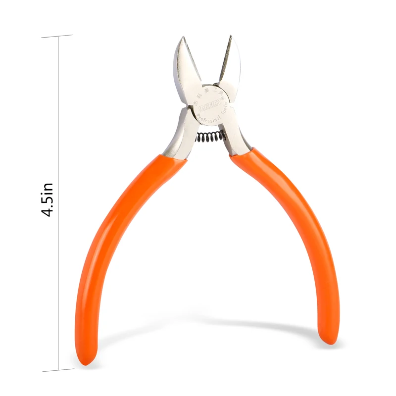 JAKEMY 5 inch Wire Cable Cutter Electrician Cutting Pliers Diagonal Pliers Electrical Hand Tools