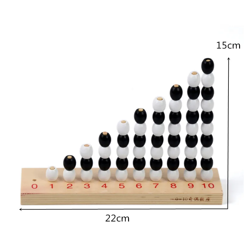 Baby Toy Montessori 1- 10 Odd and Even Number Math Board Wood Early Preschool Kids Brinquedos Juguetes