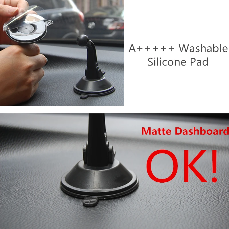 拡張可能な車のダッシュボードホルダー,安定したシリコンジェルパッド,360度回転,gpsディスプレイ