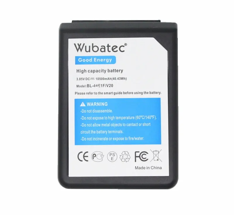 Wubatec 1x 10500mAh V20 Extended Battery with TPU Case BL-44E1F For LG V20 LS997 F800 VS995 US996 H990 H990DS H910 H918