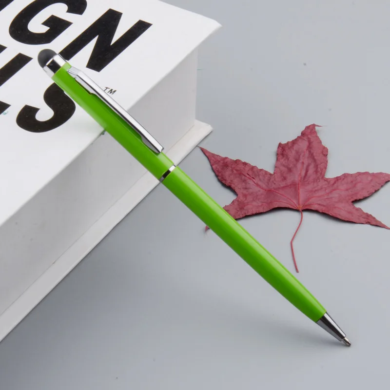 Handmade Custom Order Touch Screen Multi Color Writing Pen Office Supplies Metal Fashion Custom Text Name Ballpoint Pen