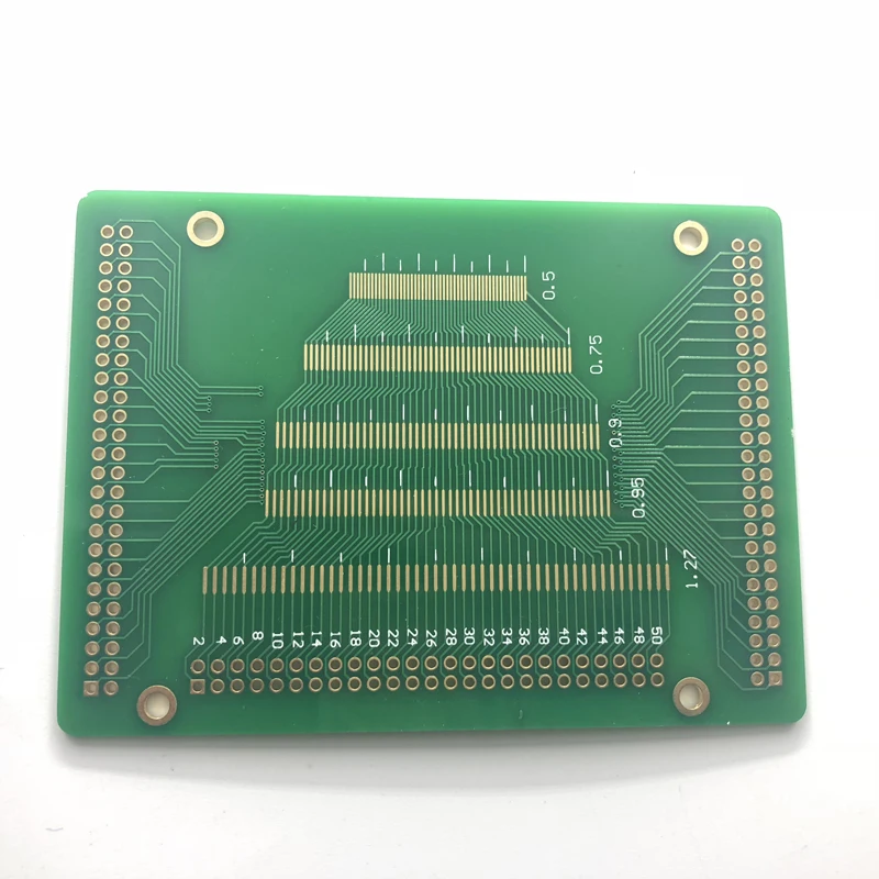 Free shipping 5pc Universal PCB board 50P 0.5 0.6 0.7 0.8 0.85 0.75 0.9 1.27 pitch LCM TFT LCD Transfer test board