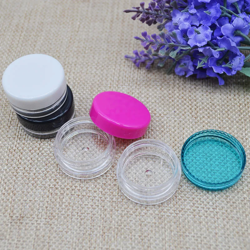 50Pcs/ Lot Eyeshadow Cosmetic Face Emulsion Eye Cream Container Portable Makeup Empty Small Package Jar Storage Bottle 5g