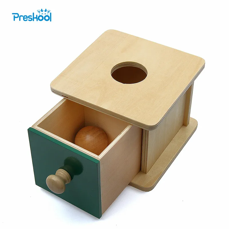 

Montessori Infant Toy Baby Wood Ball Matching Box Learning Educational Preschool Training Brinquedos Juguets 24 months