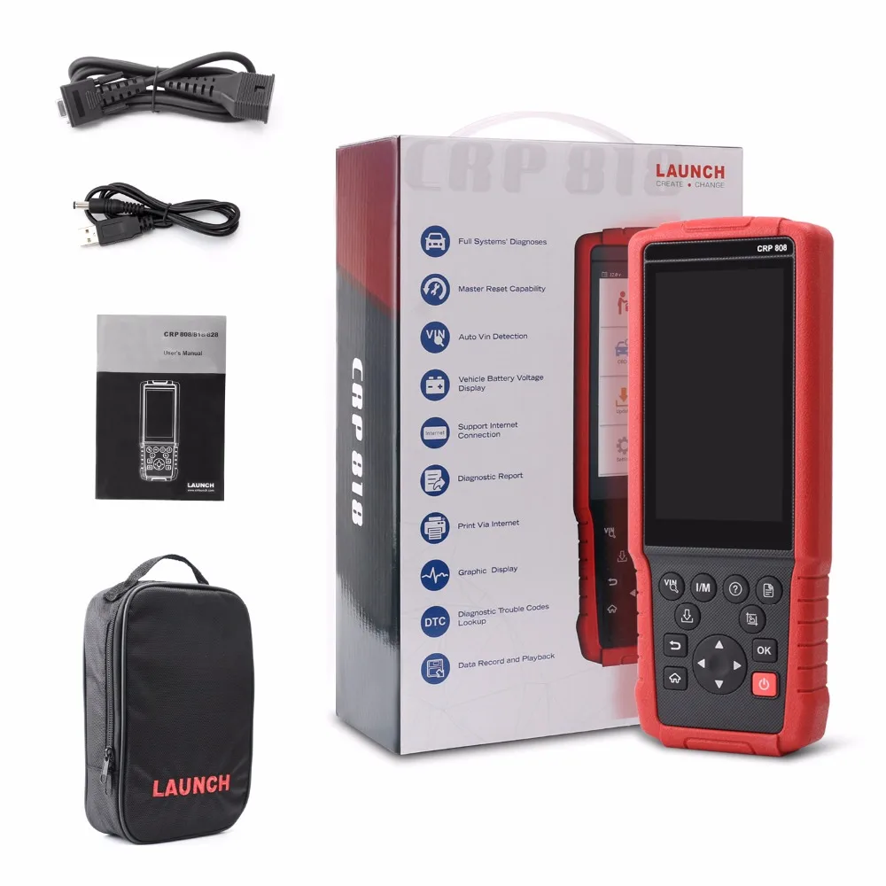 LAUNCH X431 CRP 808 Full System Diagnostic OBD Scanner Exclusive Customization for Most Cars Replaced Easydiag 3.0