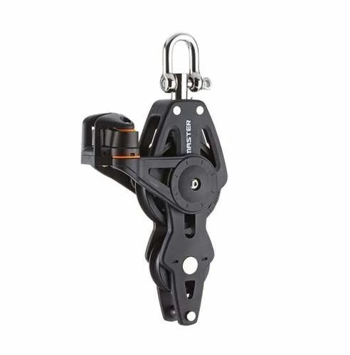 

Sailboat Hardware 90mm 3.54" Single Swivel Shackle Fiddle Becket Angle Fairlead AL Cleat Block BP-0922FE