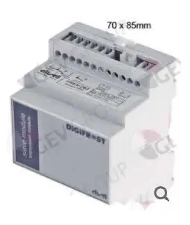 load module ELIWELL type EWEM243 model DS440000DC702 mounting measurements 70x85mm 230 V