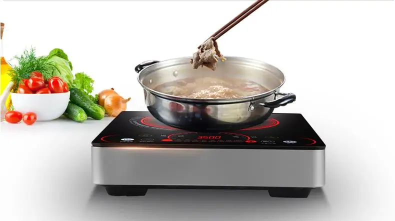 Induction Cooker High-Power 3500W Household Touch Commercial Explosion-Proof Touch Waterproof Cooking Appliances