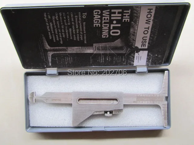 Imagem -04 - Calibre de Tubulação de Solda Hi-lo Medidor 0.5 de Precisão de Soldagem Calibre Métrico e Padrão Régua de Soldagem Precisa