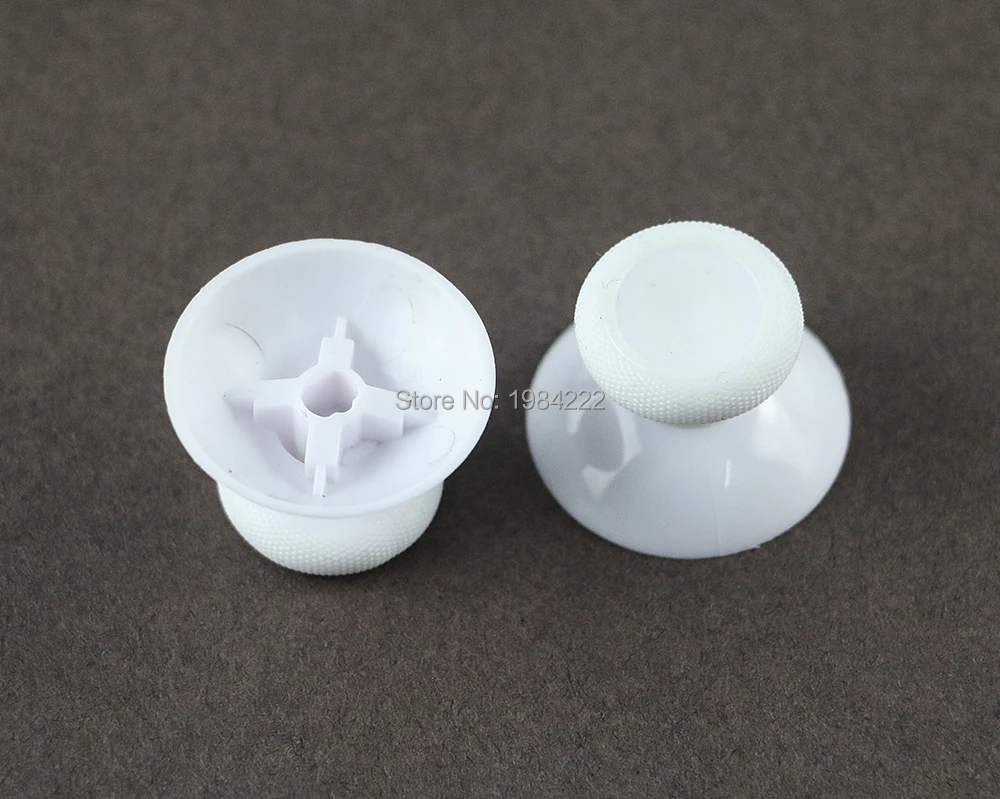100 buah/lot tutup Joystick thumbstick analog hitam abu-abu & putih penutup pegangan Rocker kepala jamur untuk xboxone s XBOX one slim