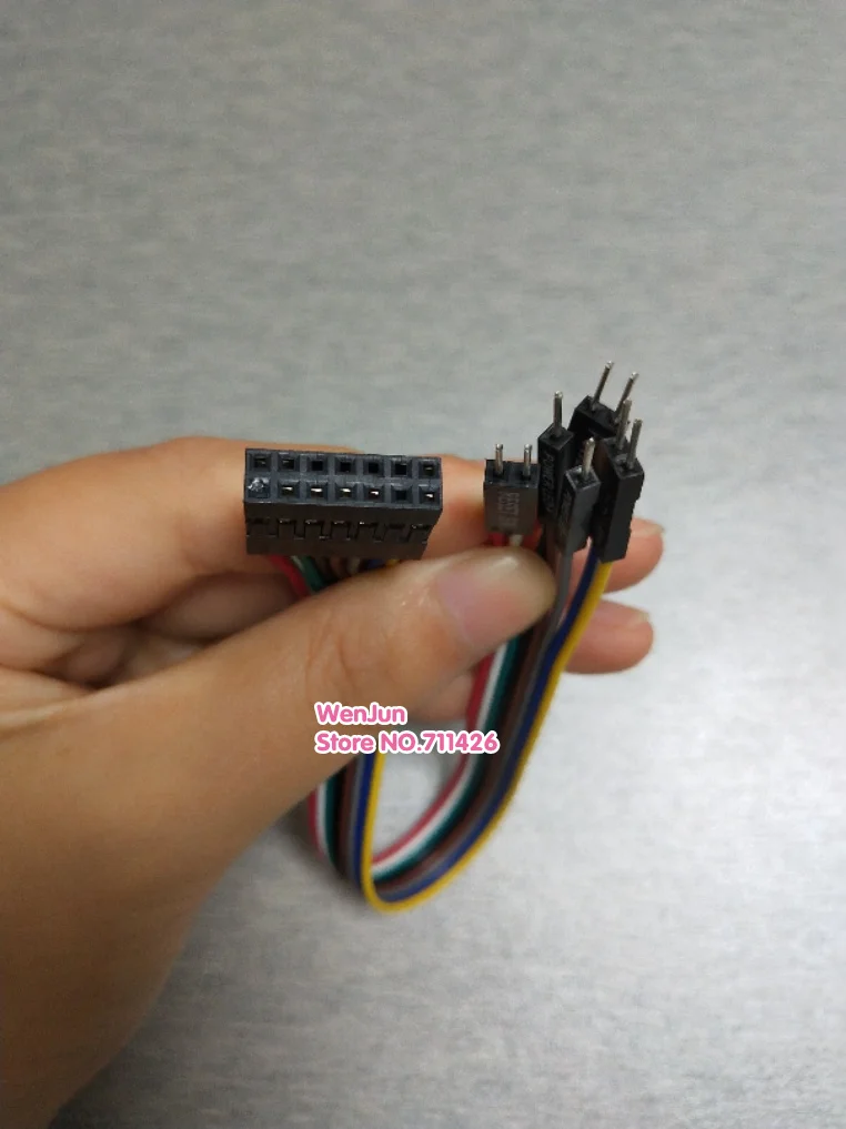 Colorful 24awg wire 8Pin FemalePower Switch DuPont Adapter Cable for Lenovo Motherboard to PC Common Host Case Front Panel