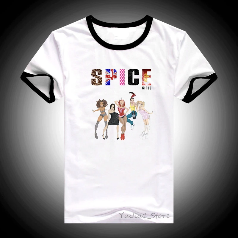 Spice Girls T Shirt Women Summer 2024 Tshirt Femme Harajuku Shirt Graphic Tees Women  90s Aesthetic Clothes Female T-Shirt