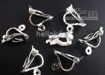 3000PCS Silver Color plate clip on earring FINDINGS M312