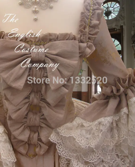 The Ultimate Rococo Marie Antoinette Dress Colonial Georgian 18th Century Fully Boned   Authentic Bust Dress