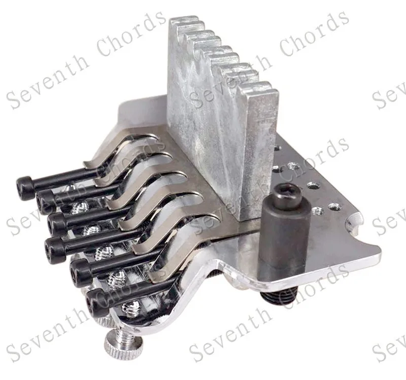 Linkshänder Silber E-Gitarre Brücke 6-saitige Brücke Musikinstrumente Zubehör Teile – Detail 5