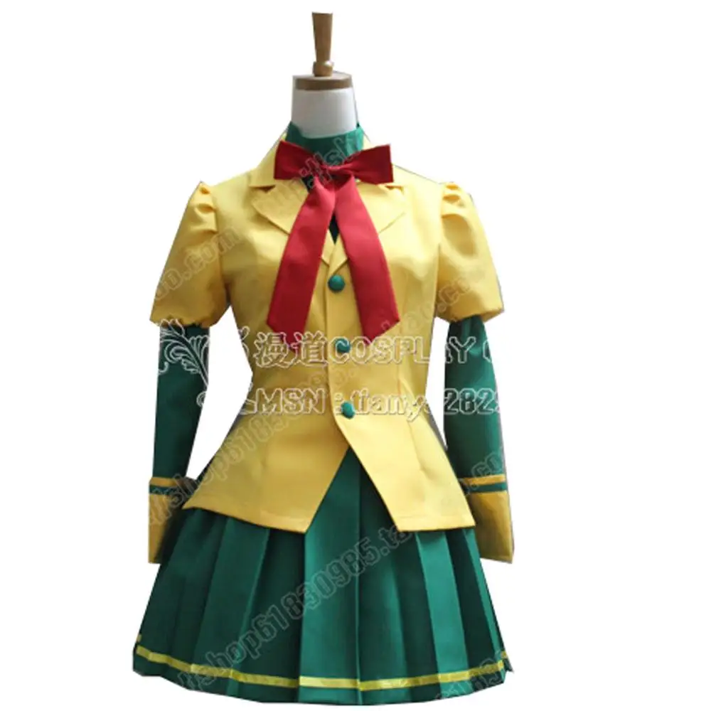 2019 Kamikaze Kaitou Jeanne JoanofArc Cosplay Costume Fashion Uniform Dark Green Dres