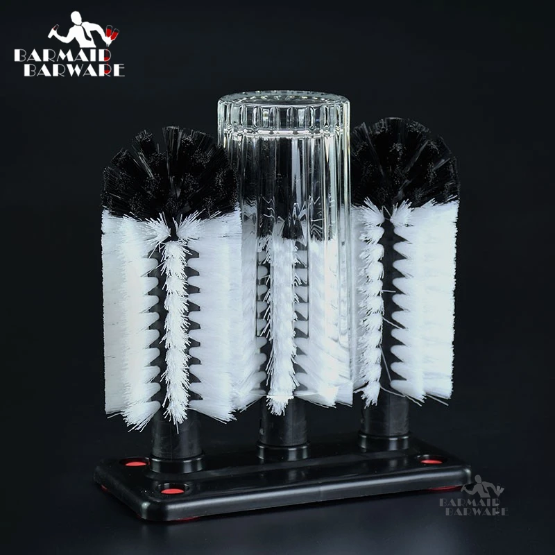 

Glass Washer Brush, Set of 3 Cleaning Brush Water Bottle Cleaner Washer Tool for Water Cup Bar Tools