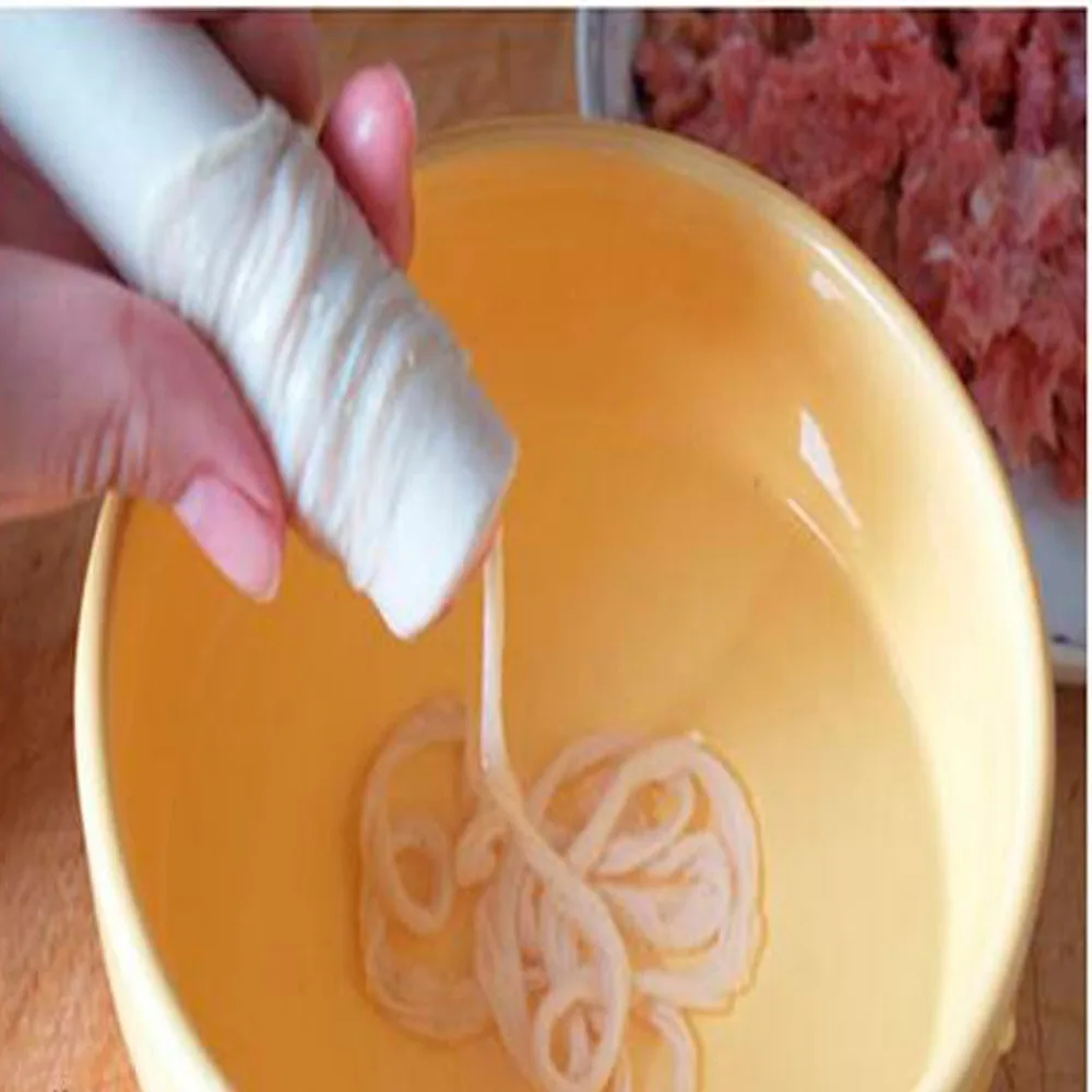Sausage Packaging Tools 5Pc Casings for Sausage Salami Caliber 50Mm Length:50Cm Each + Funnel Meat Filler Tools Inedible Casing
