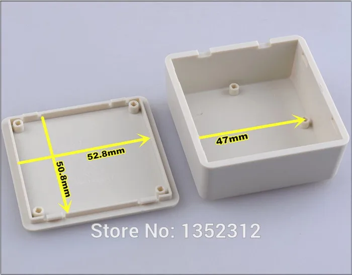 20 pcs/lot 60*58*28mm plastic enclosure for electronic project box junction box ABS plastic housing DIY case waterproof box