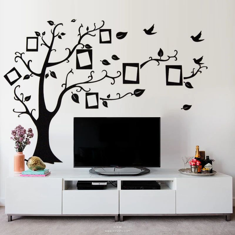 photo frame memory tree classical family wall decal 2141s decorative adesivo de parede removable pvc sticker posters art